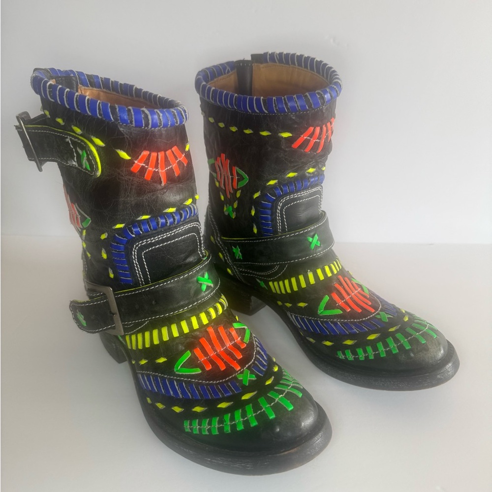 Women’s Old Gringo Hand Crafted Leather Boots Sz 7